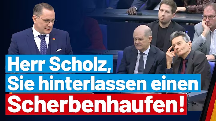 Tino Chrupalla rechnet mit 3 Jahren Ampel-Politik ab! - AfD-Fraktion im Bundestag