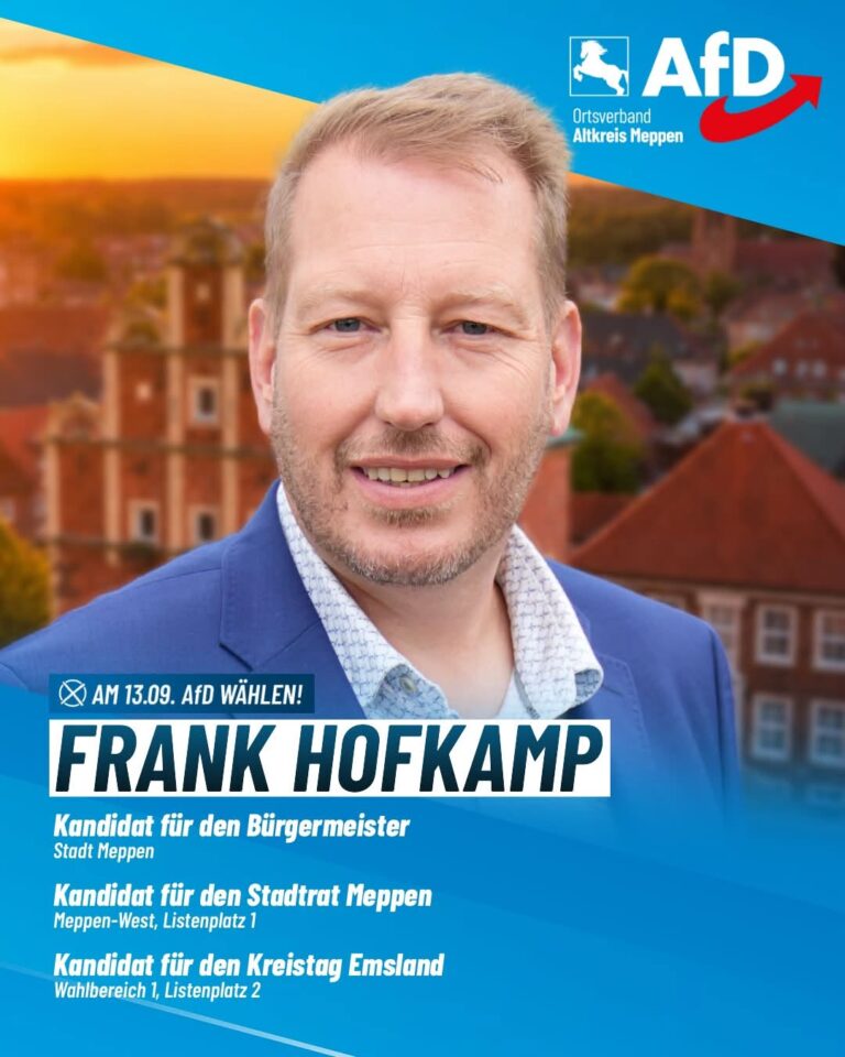 Unser Bürgermeister für Meppen: Frank Hofkamp