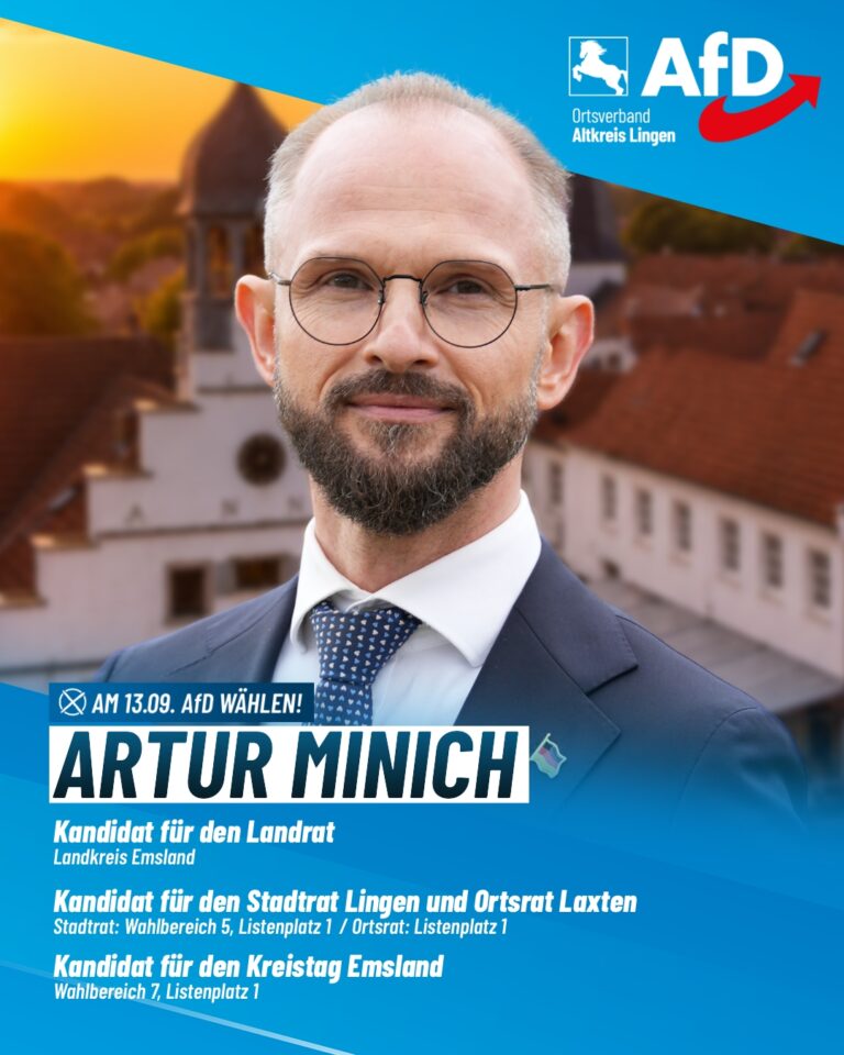 Unser Landrat für den Landkreis Emsland: Artur Minich
