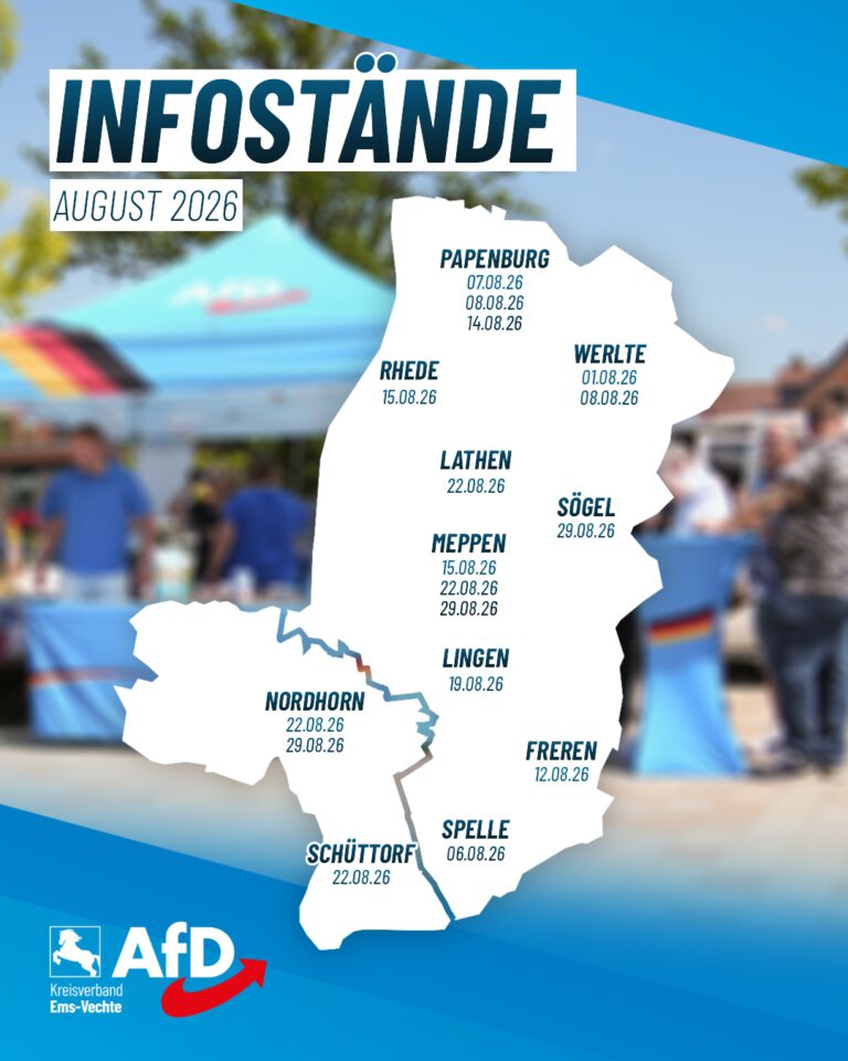 Infostände im August 2026
